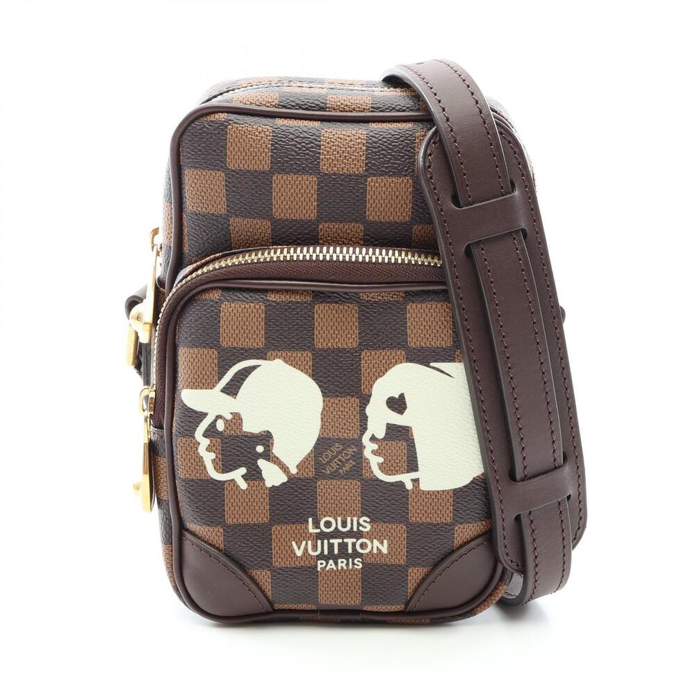 Louis Vuitton NIGO Amazon Damier Friendship Shoulder Bag Canvas Leather Brown